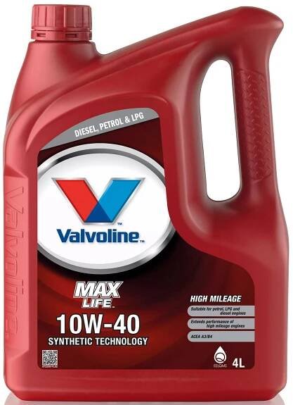Motorový olej Valvoline MaxLife 10W-40, 4L