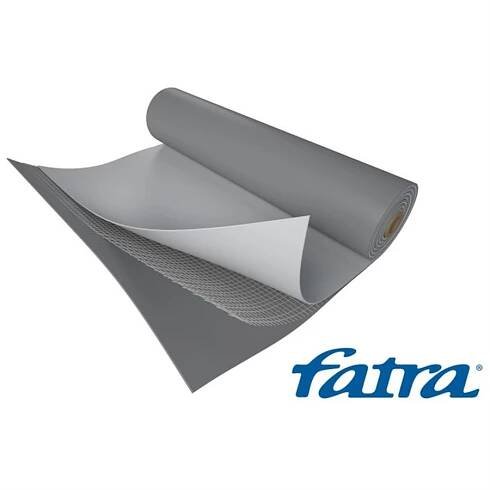 PVC střešní fólie 1,5 mm / 1,65 m šíře Fatra Fatrafol 810/V T3-E světle šedá - cena za m2 | DOLTAK 