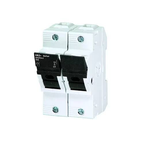 Pojistkový odpojovač OPVP14-2, 2P, 63A, Ue AC 690 V/DC 440 V, na DIN lištu