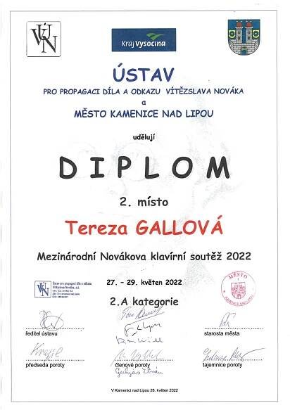 GRATULACE K ÚSPĚCHU NA MEZINÁRODNÍ SOUTĚŽI - Konzervatoř Evangelické akademie