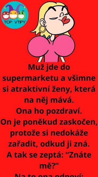 Vtip Dne: Atraktivní žena mávající na muže