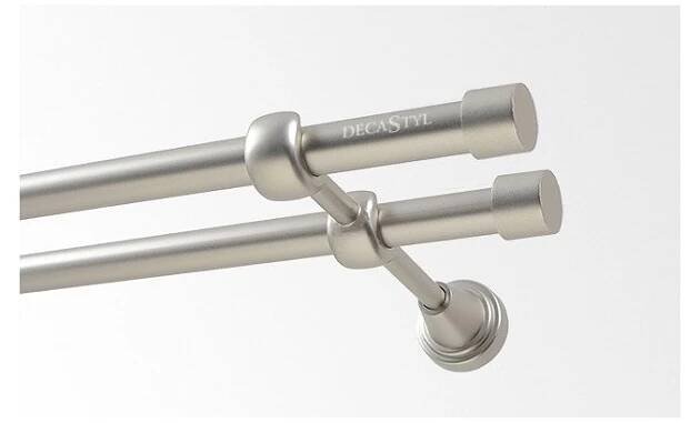 Kovová garnýž Satin nickel Ø 16 mm - Pullo - Garnyze-Kolejnice.cz
