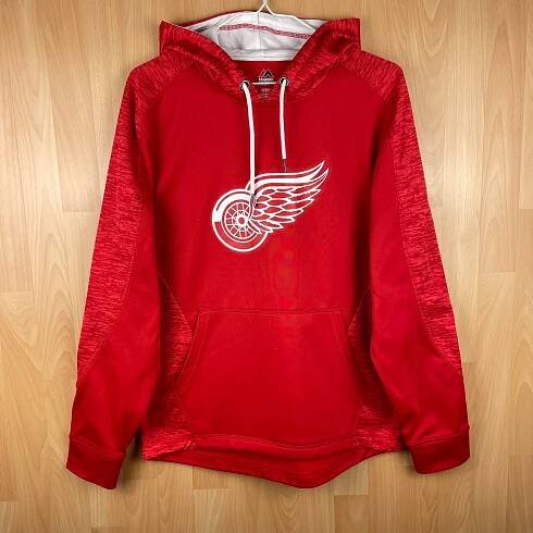 Detroit Red Wings Majestic MLB Hoodie M red