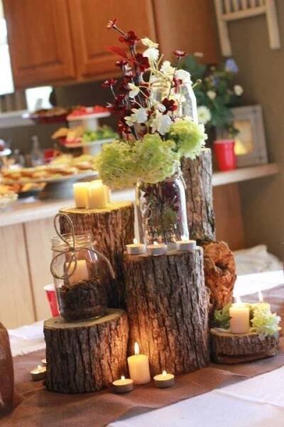 Pin by Stacie on wedding ideas | Fall wedding tables, Wedding table centres, Wedding table centerpieces