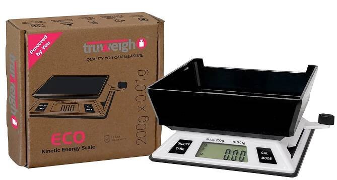 Váha ECO Kinetic Energy miniscale 200g/0,01g, bílá