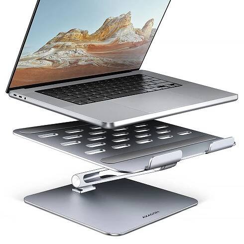 AXAGON STND-LQ ALUMINUM stand for 10" - 16" laptops & tablets, foldable, adjustable height & angle