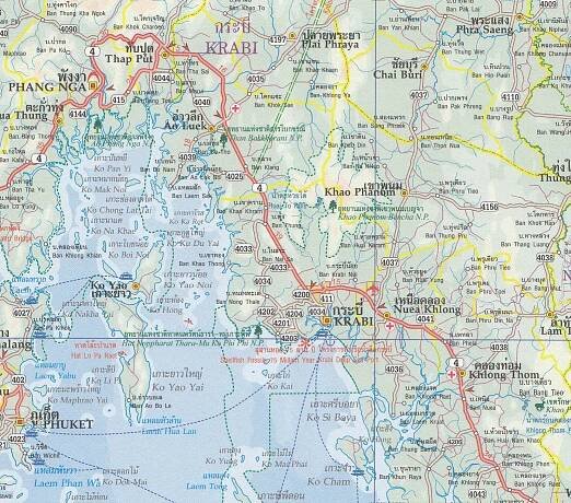 Thajsko jih & Phuket (South Thailand & Phuket) 1:750t ITM | International Travel Maps CZ
