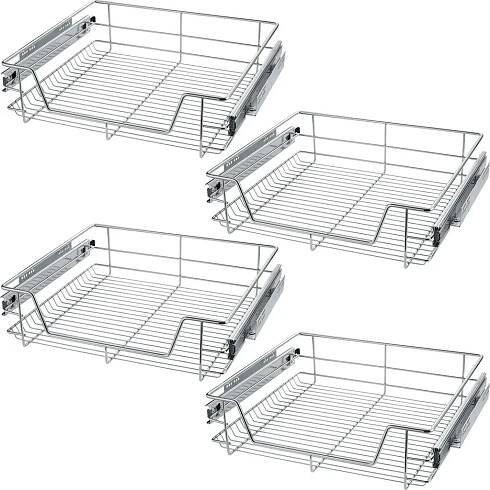 TecTake GmbH 403443 teleskopická zásuvka do kuchyně, ložnice - 60 cm,sada 4 kusů