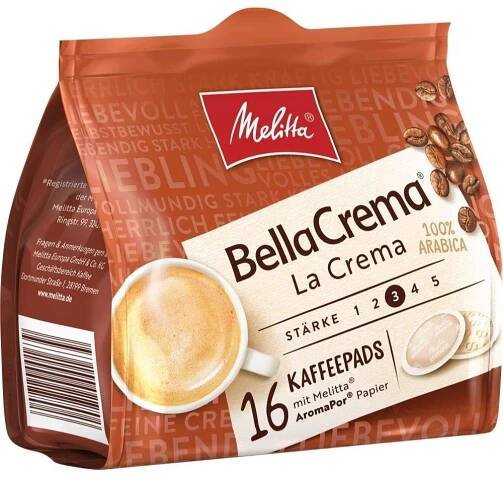 Kávové pody Melitta Bella Crema La Crema, 16 podů
