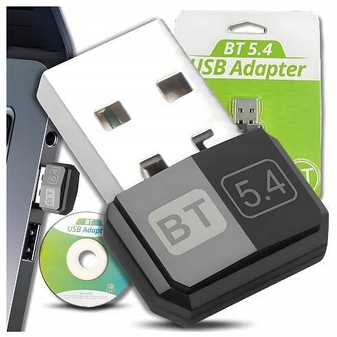 BLUETOOTH ADAPTÉR 5.4 USB PRO POČÍTAČ TELEVIZORU, VYSÍLAČ, PŘIJÍMAČ, KARTA