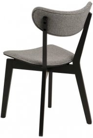 Jídelní Židle Roxby - šedá/černá, Konvenční, dřevo/textil (45/79,5/55cm)