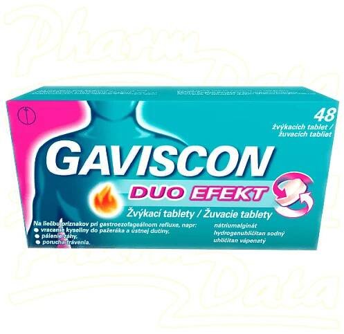 Gaviscon Duo Efekt 250mg/106.5/187.5mg tbl.48