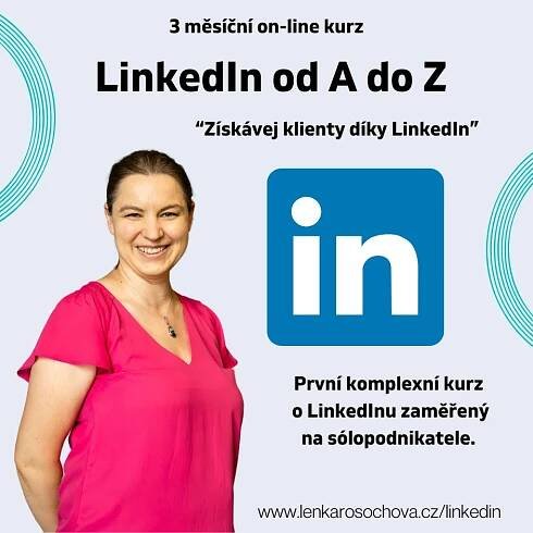 Lenka Rosochová – LinkedIn – geniální nástroj i pro freelancery | Katalog plážovníků