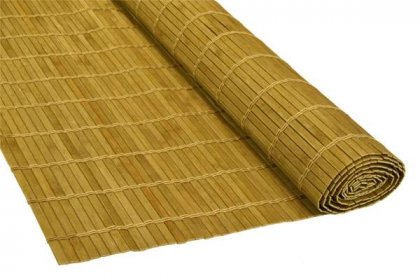 Bambusová rohož za postel světle hnědá