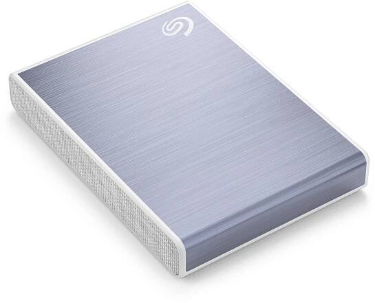 Externí disk Seagate One Touch Portable SSD 2TB, modrý Boční pohled