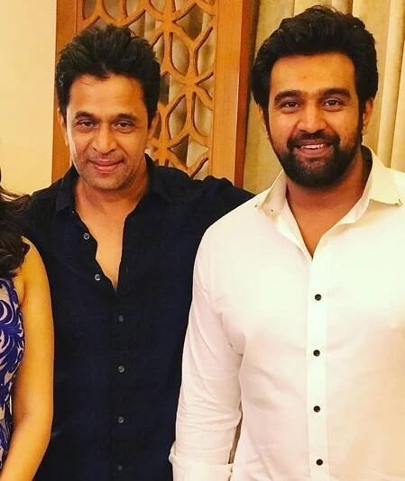 Chiranjeevi Sarja’s with Arjun Sarja