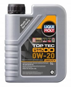 Motorový olej 4T 0W-20 TOP TEC 6200 - 1L - syntetický motorový olej | Liqui Moly - DarkBiker.cz