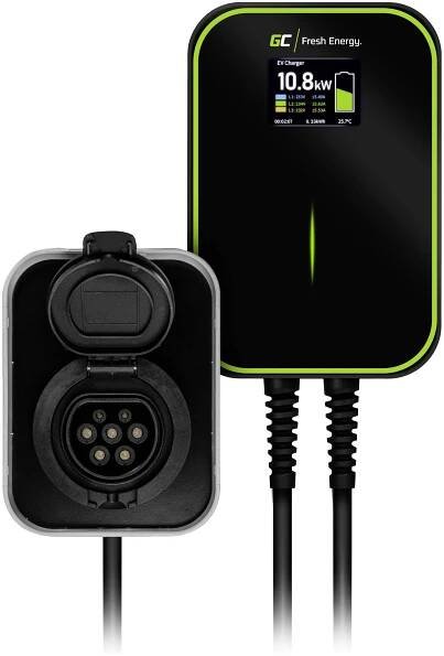 Green Cell EV PowerBox nabíjecí stanice Wallbox typ 2, 32 A, 22 kW, výstupů 1, RFID, EV15RFID