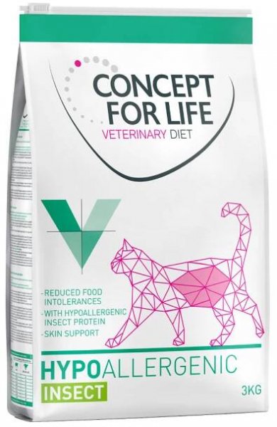 Concept for Life Veterinary Diet Hypoalergenní krmivo pro pro kočky Insect 3 kg