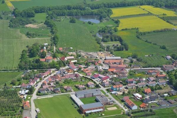 Chelčice z ptačí perspektivy 19.5. 2013