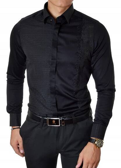 Pánská večerní košile Mondo vyšívaná Elegantní