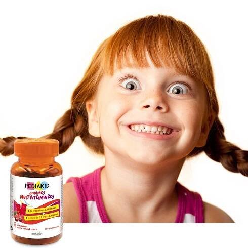 PEDIAKID® Gommes Multivitaminées - 60 gummies