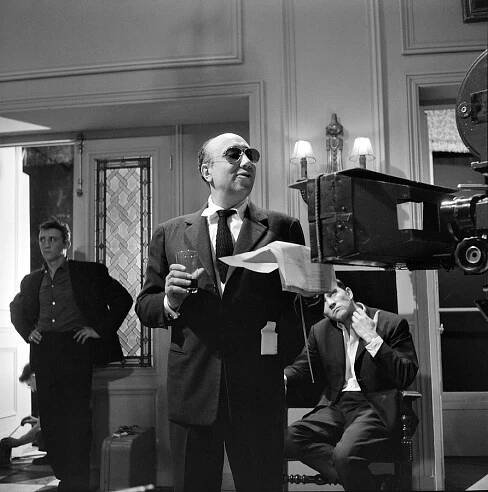Filming of "Magnet of Doom" by Jean-Pierre Melville. Jean-Pierre Melville. France, 14 September 1962.
