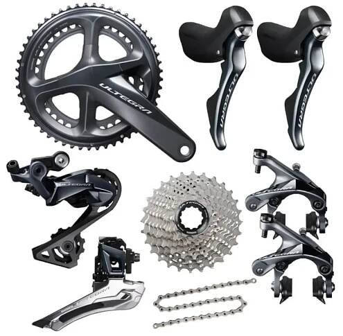 Shimano Ultegra R8000 2x11 sp. silniční sada, kliky 175 mm 52/36 zubů, kazeta 11-28 zubů