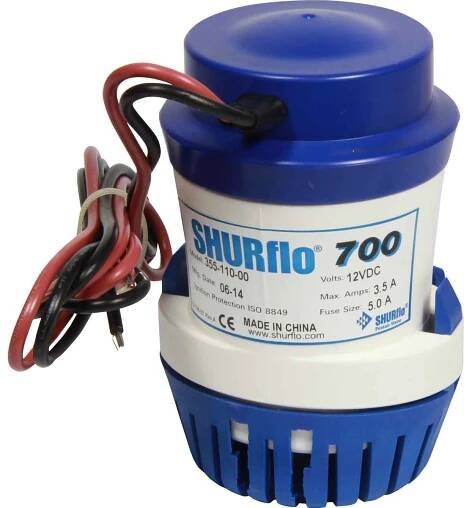 SHURflo 700 ponorné stokové čerpadlo (12V / 44 LPM / 19mm hadice) | Boatservice.cz