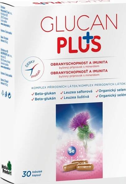 Naturprodukt Glukan plus obrany schopnost a imunita 30 tob.