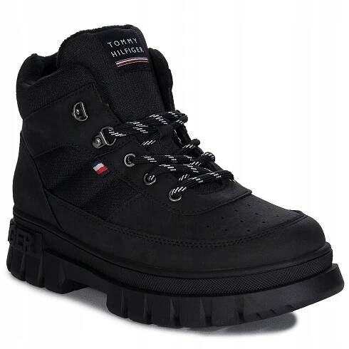 Tommy Hilfiger Kotníkové Boty boty T3X5-33707-1492999 Black