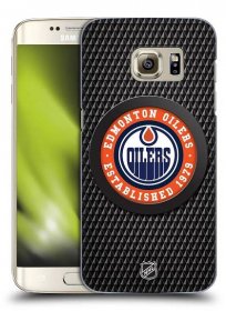 Zadní obal pro mobil Samsung Galaxy S7 EDGE - HEAD CASE - NHL - Edmonton Oilers - Puk