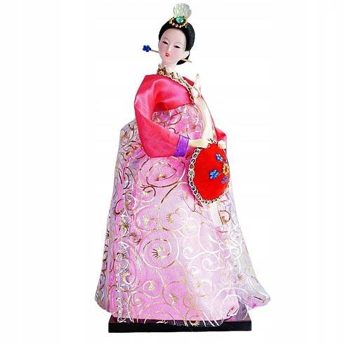 Korejská figurka gejši Gejša Sběratelské figurky 30cm Kabuki Pink