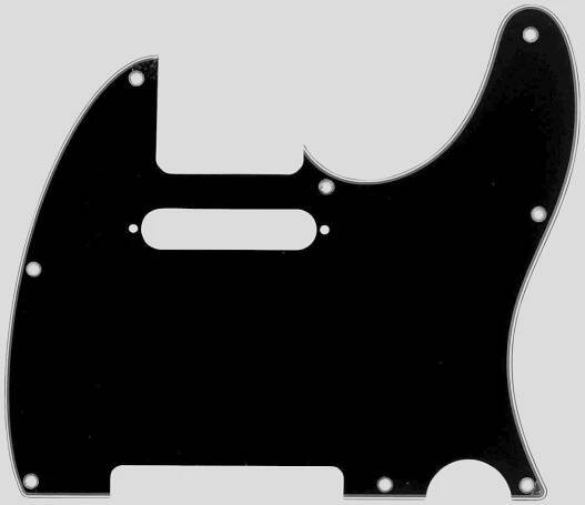 Fender 8-Hole Telecaster Pickguard Black 0991356000 Fender Genuine Parts Made in Usa