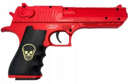 pistole na kuličky plastová atrapa zbraň červená EAN (GTIN) 5907700634823