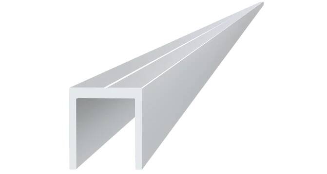 U profil 20.5x22mm, L-6000mm, hliník bez povrchové úpravy | Kovian CZ