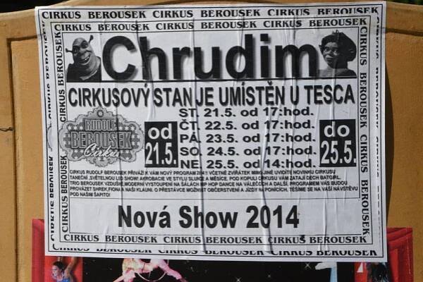 Cirkus Rudolf Berousek hraje pro Chrudimáky od středy 21. května 2014 | Chrudimské noviny