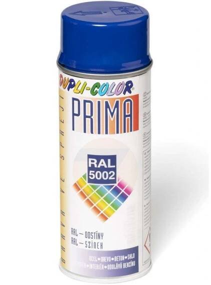 Matná barva ve spreji 400 ml Dupli-Color Prima RAL 5002 - Ultramarínově modrá