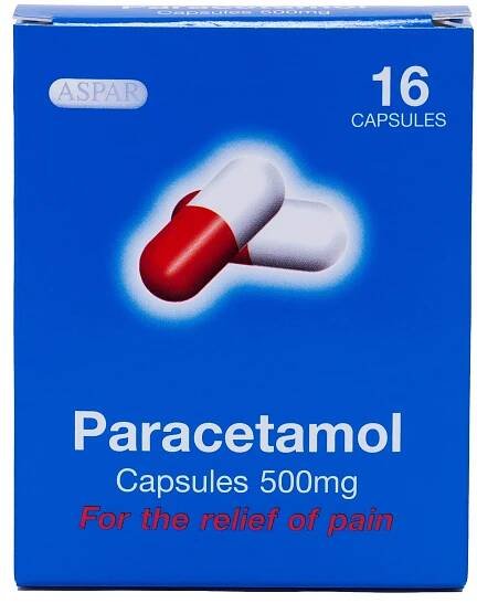 Adults can take two 500mg tablets of paracetamol four times in 24 hours