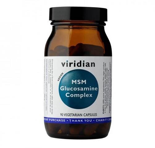VIRIDIAN MSM Glucosamine Complex 90 kapslí