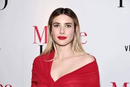 Emma Roberts Matched Her Lipstick to Her Sheer Red Gown