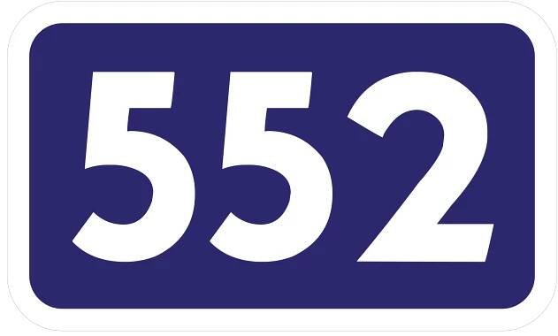 Soubor:Cesta II. triedy číslo 552.svg – Wikipedie