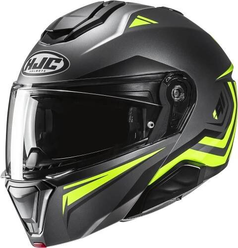 Výklopná helma na motorku HJC i91 Tricus MC3HSF černo-fluo žlutá