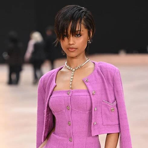 Tyla with a pixie haircut
