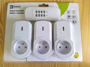 Dálkově ovládaná zásuvka EMOS sada 3 ks bílé (P0065) - Stavebniny