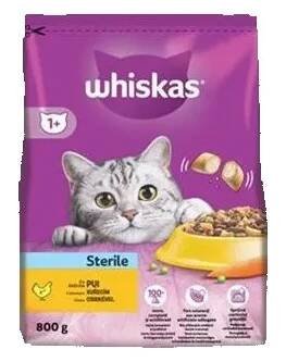 Krmivo pro kočku Whiskas Dry Sterile s kuř. 800g