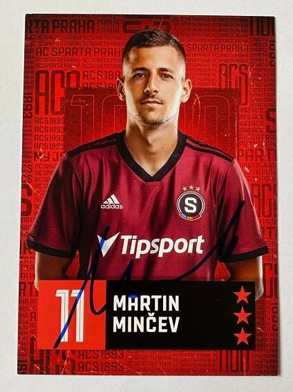 Autogram - Martin Minčev - AC Sparta Praha