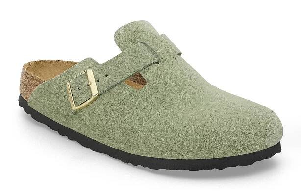 olive green Birkenstock clog