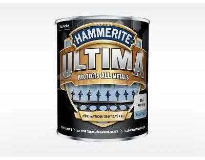 Akzo Nobel Hammerite ULTIMA barva hladká 3v1 přímo na rez a všechny druhy kovů antracitová (RAL 7016), 0,75 l, Stupeň: mat (Vodou ředitelná barva nabízí dlouhodobou ochranu kovovým povrchům všech druh