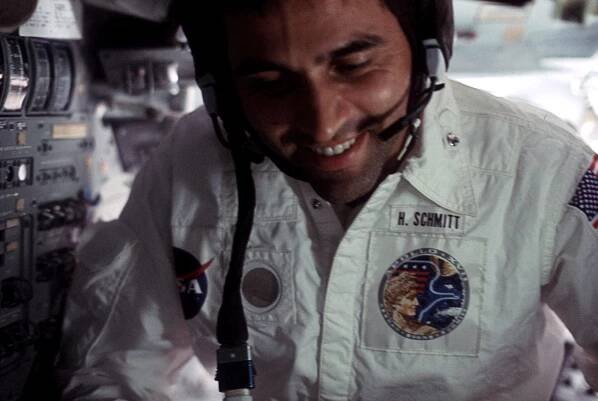 Image of Jack Schmitt in NASA rocket